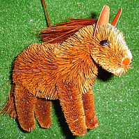 Brushart Bristle Brush Animals and Ornaments